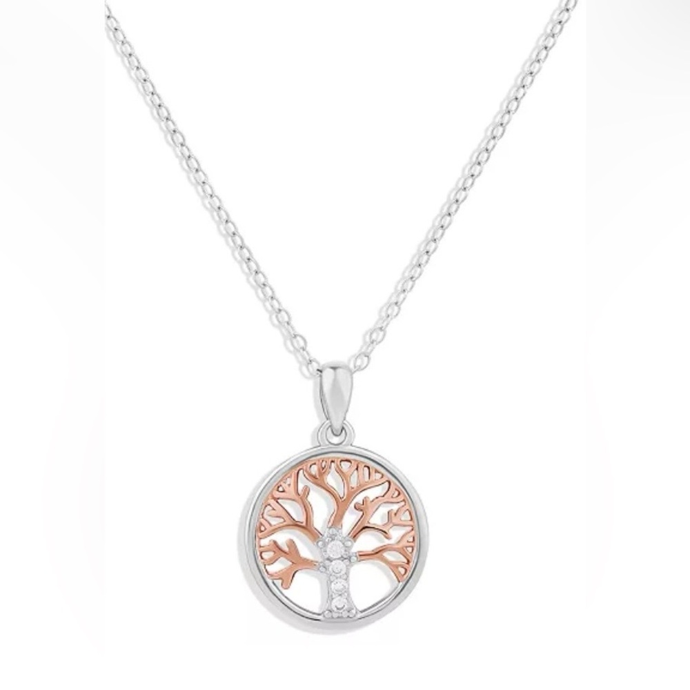 Giani Bernini Two-Tone Tree of Life Pendant Necklace